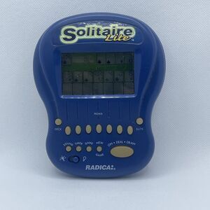 Vintage Radica 1997 Solitaire Lite Handheld Card Game Tested Works!